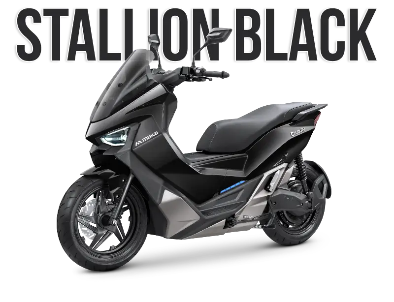 Motor listrik Maka Cavalry hitam